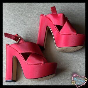 Lemon Drop by Privileged Red Balta Platform Heels in Size 6.5